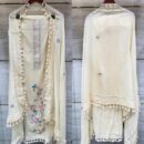 Unstitch Embroidered Mal Chanderi Cotton Shawl