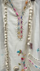 Unstitch Embroidered Mal Chanderi Cotton Shawl
