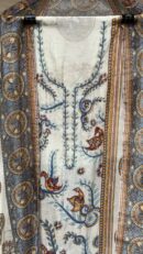 Pure Mal Chanderi Fabric Kurta with Digital Print & Stone Sippi Work