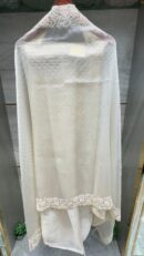 Pure Organza Unstitched Suit with Pearl, Zarkan &resham work