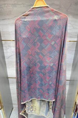 Unstitched suit set with elegant floral print designing